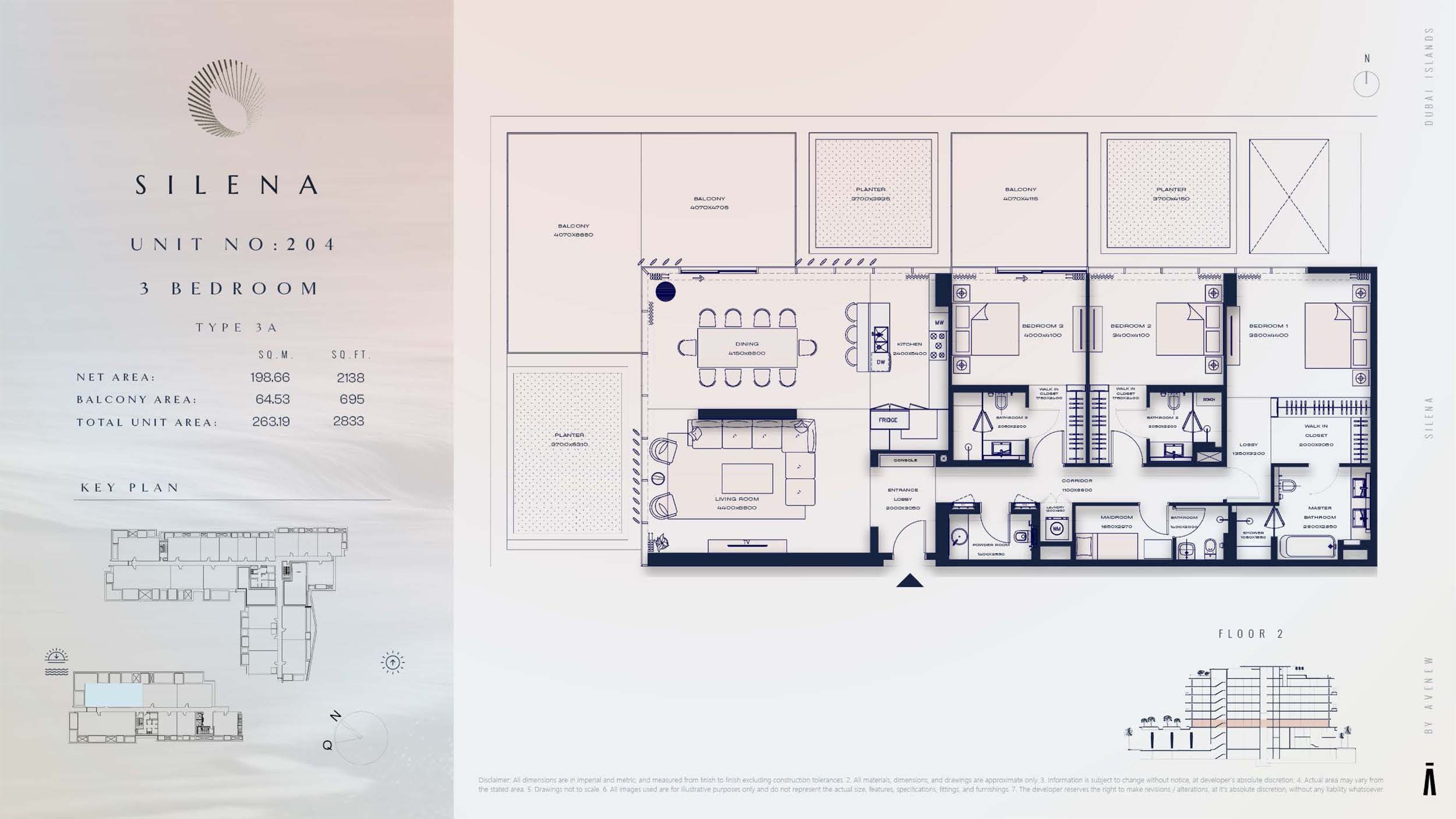 2nd Floor-(Type 3A)-(Unit-204)