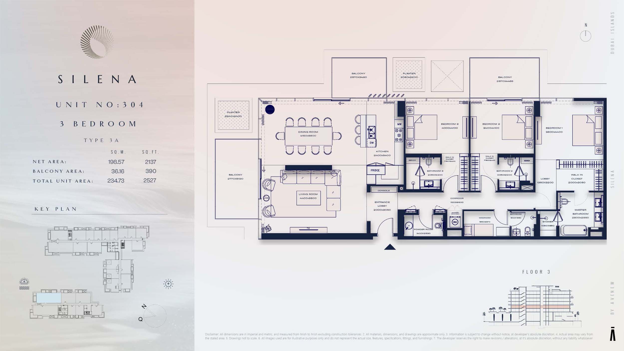 3rd Floor-(Type 3A)-(Unit-304)