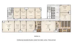 Wing A (2nd to 3rd, 6th 7th, 10th)