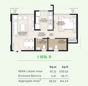 1 BHK-B
