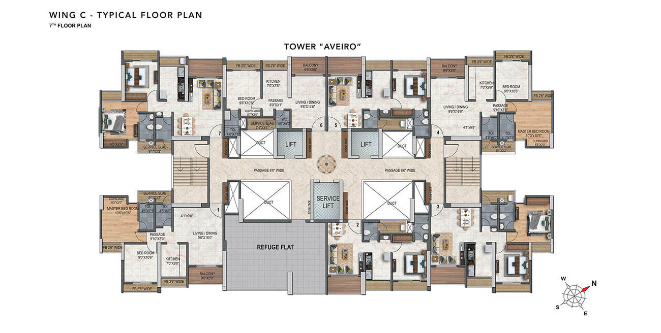 Swami Narayan City at Dombivli West, Mumbai - Floor Plan