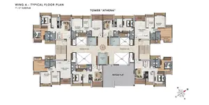 Athena Wing A, 7th, 12th Floor Plan