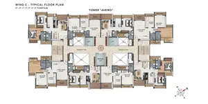 Athena Wing C, 2nd-6th, 8th, 9th Floor Plan