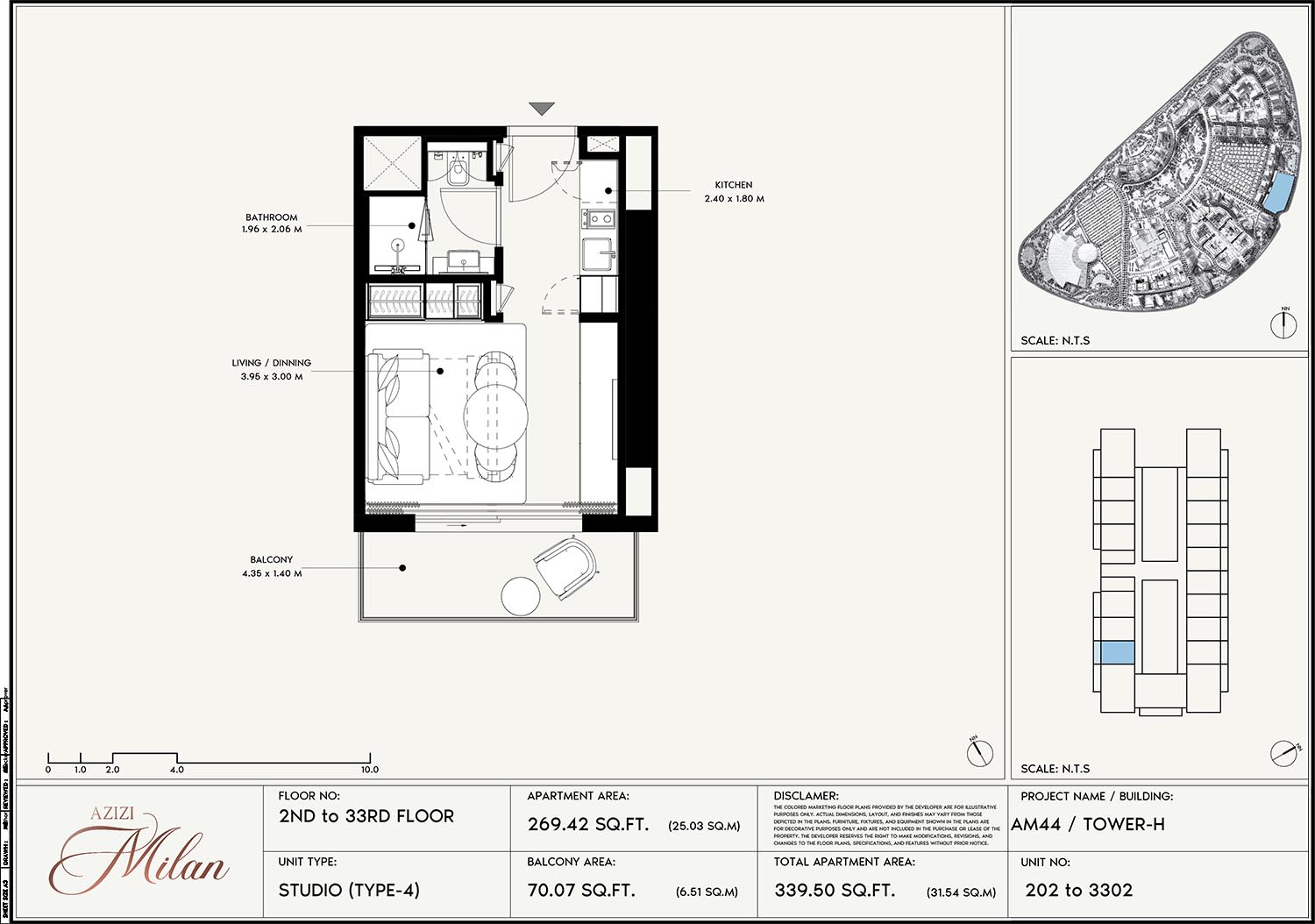 2nd To 33rd Floor Unit 202 To 3302 (Type-4)