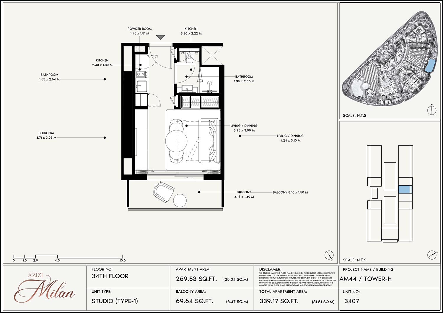 34th Floor Unit 3407 (Type-1)