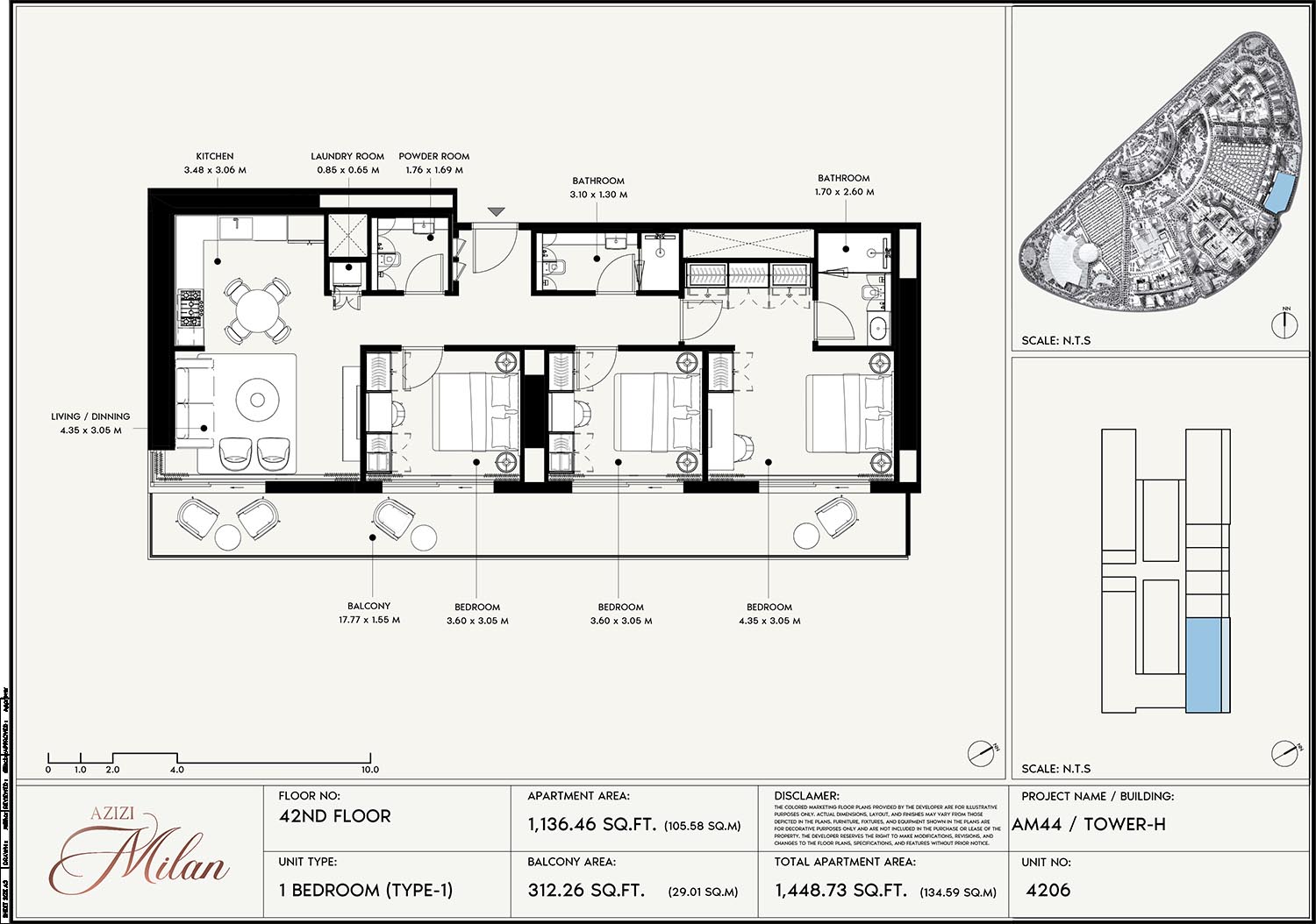 42nd Floor Unit 4206 (Type-1)