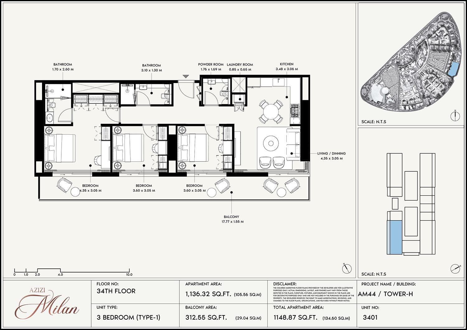 34th Floor Unit 3401 (Type-1)