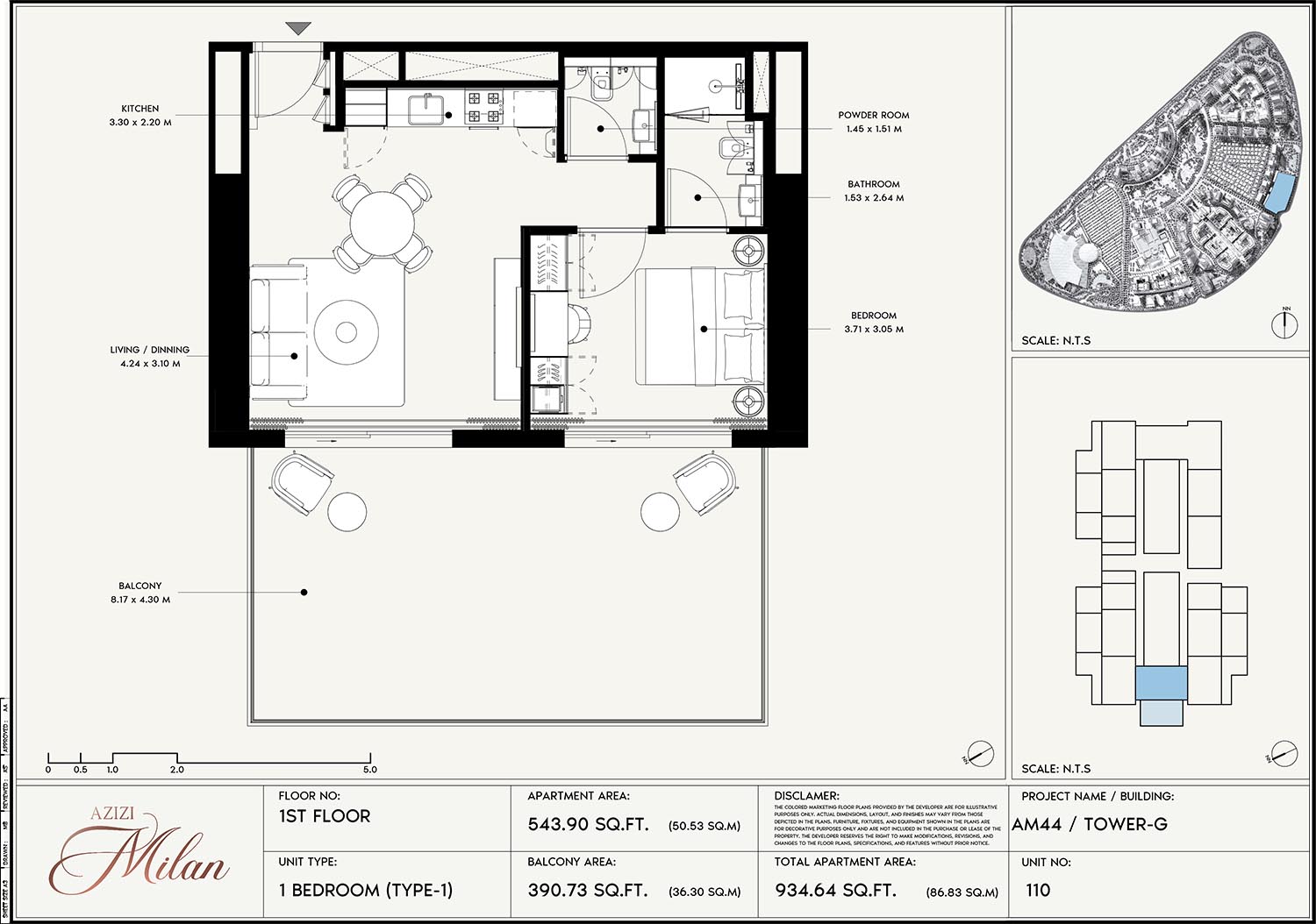 1st Floor Unit 110 (Type-1)