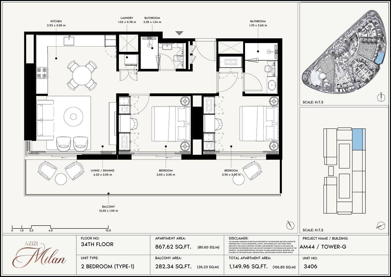34th Floor Unit 3406 (Type-1)