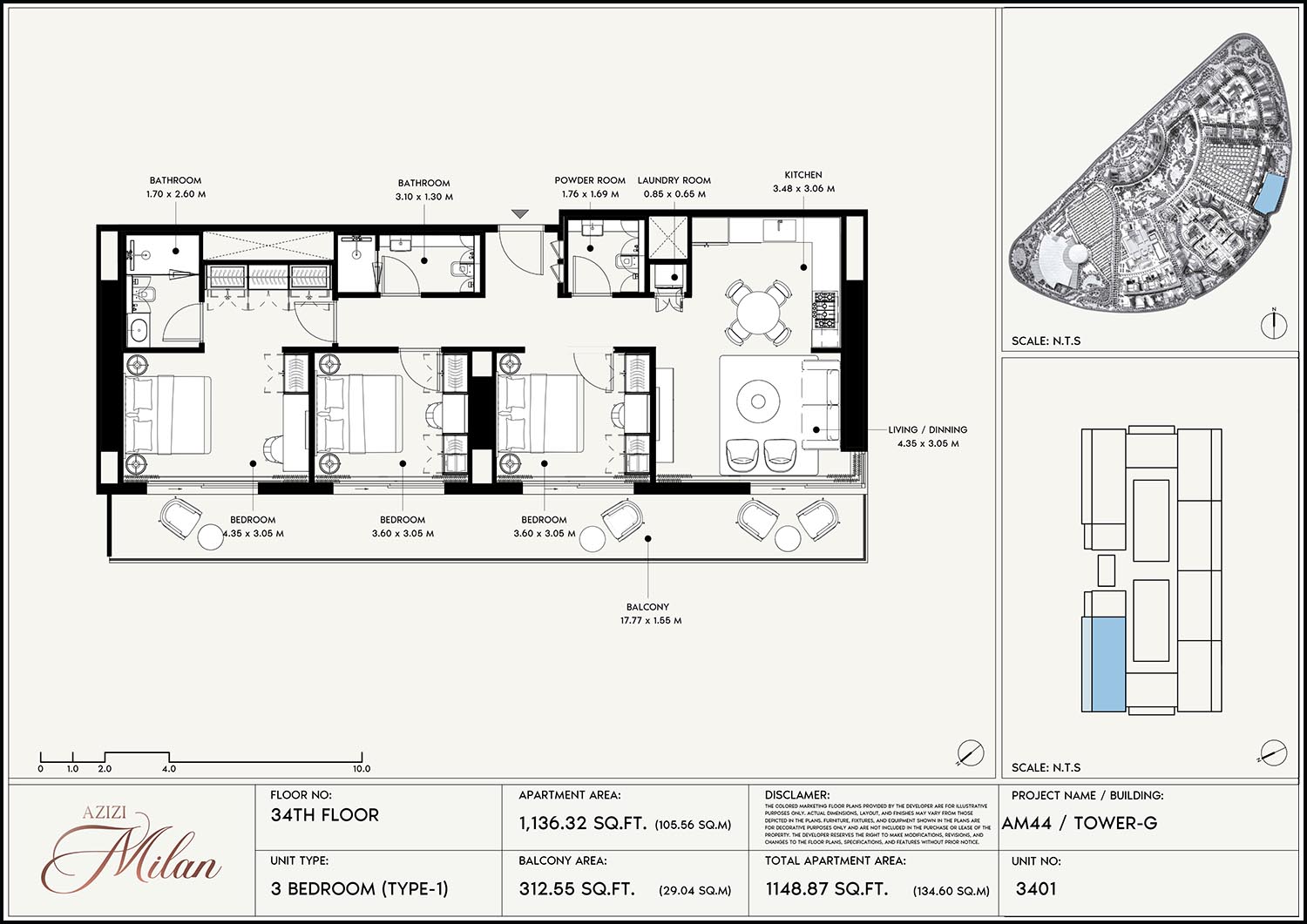 34th Floor Unit 3401 (Type-1)