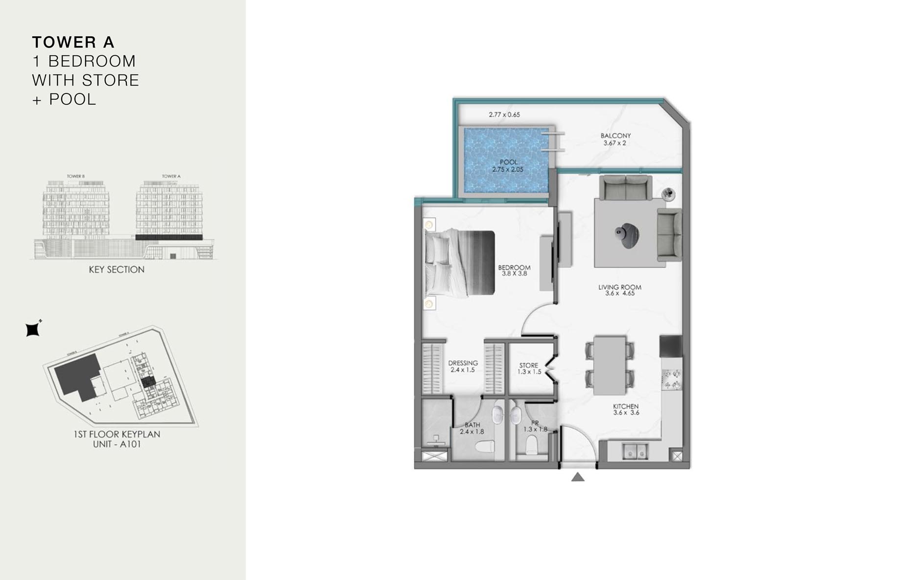 Unit-A 101 (1st Floor)