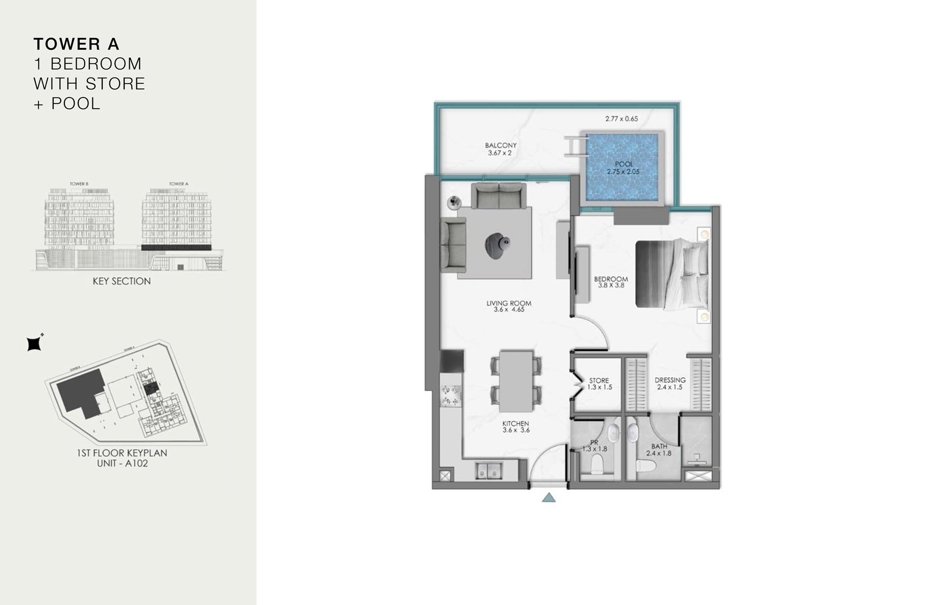 Unit-A 102 (1st Floor)