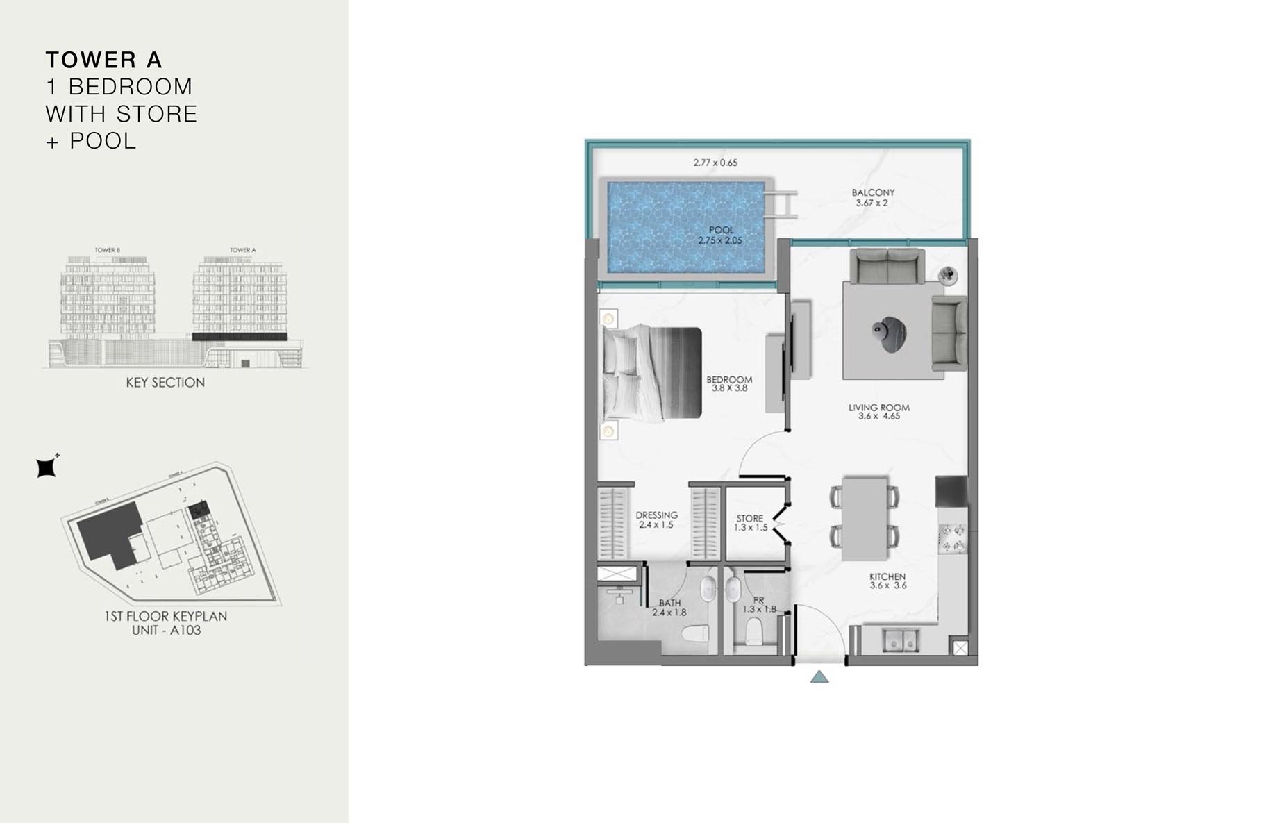 Unit-A 103 (1st Floor)