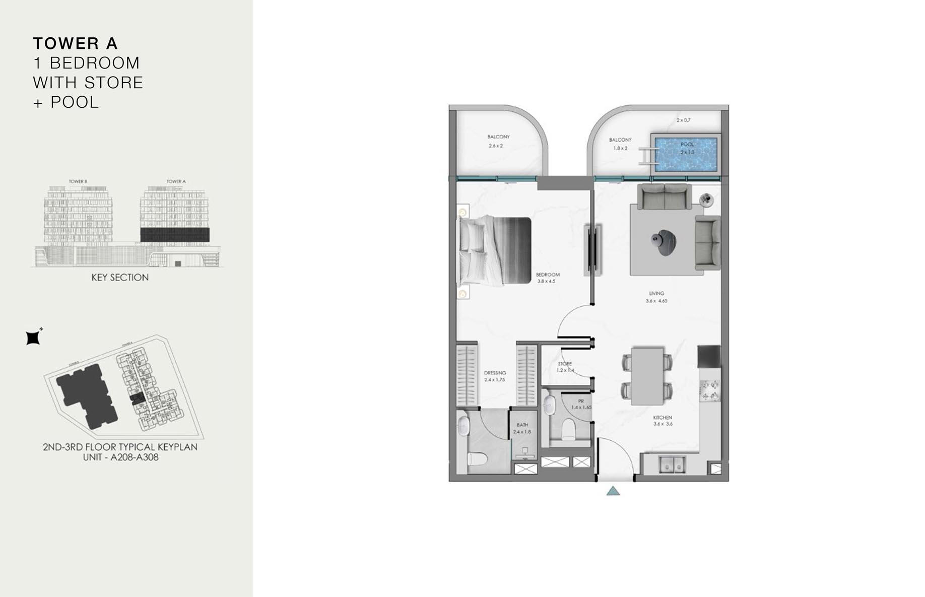 Unit-A 208-A 308 (2nd-3rd Floor)