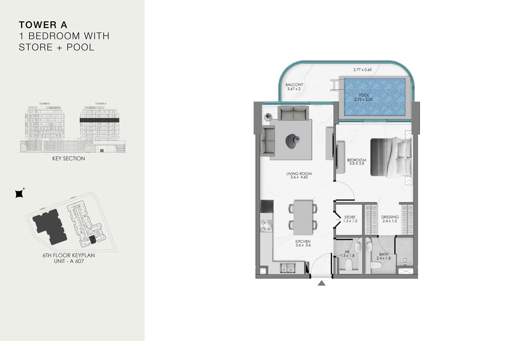 Unit-A 607 (6th Floor)