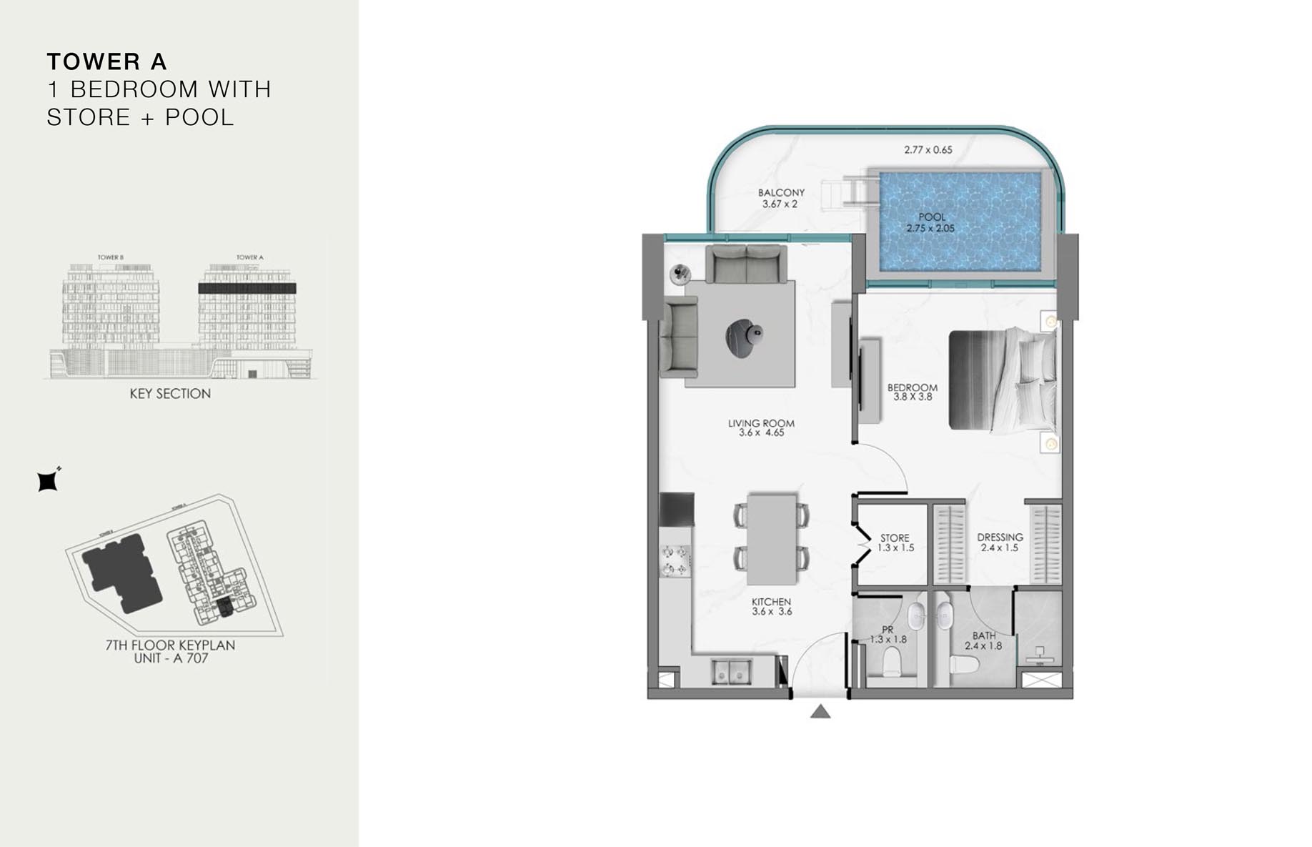 Unit-A 707 (7th Floor)