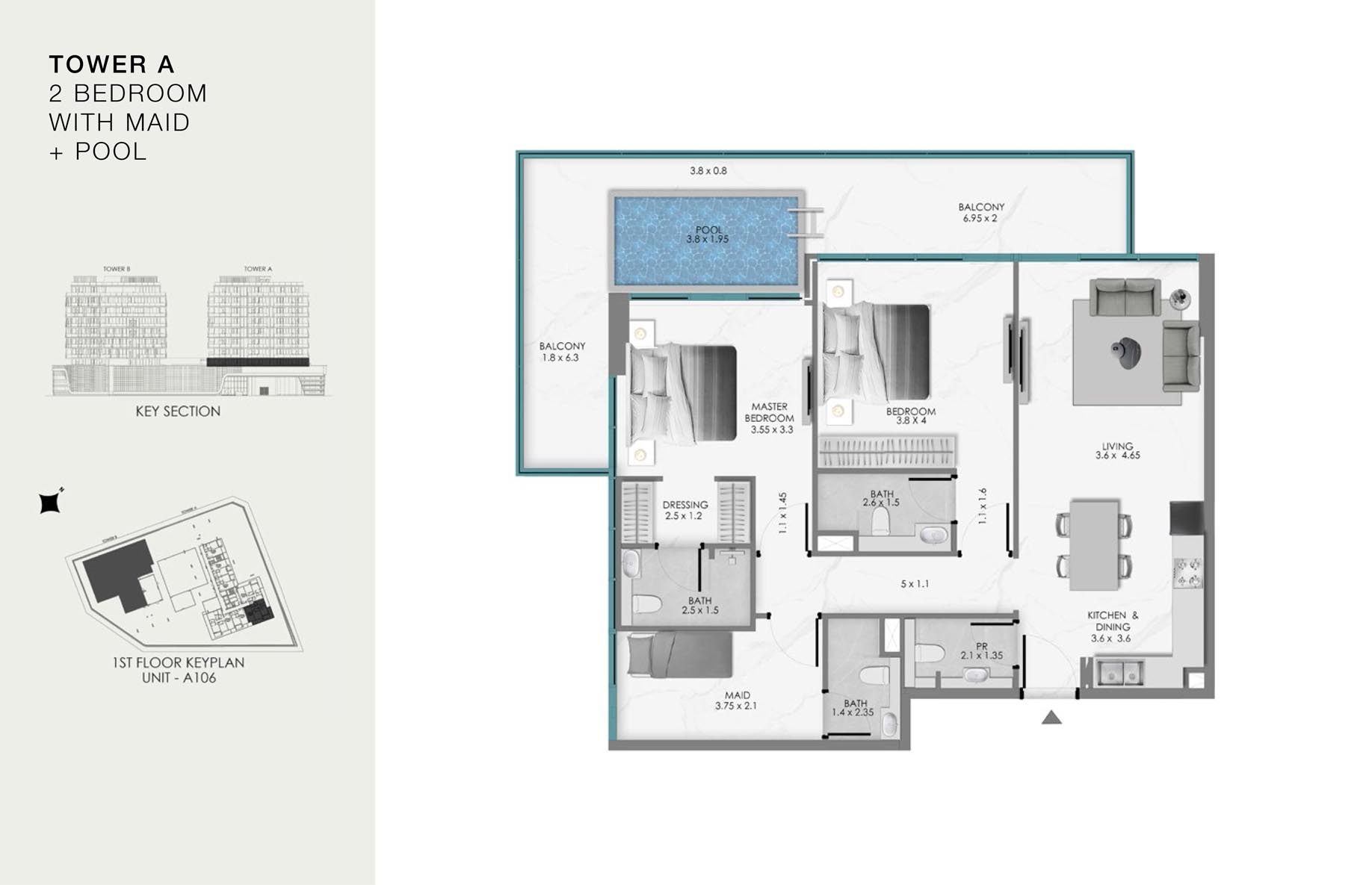 Unit-A 106 (1st Floor)