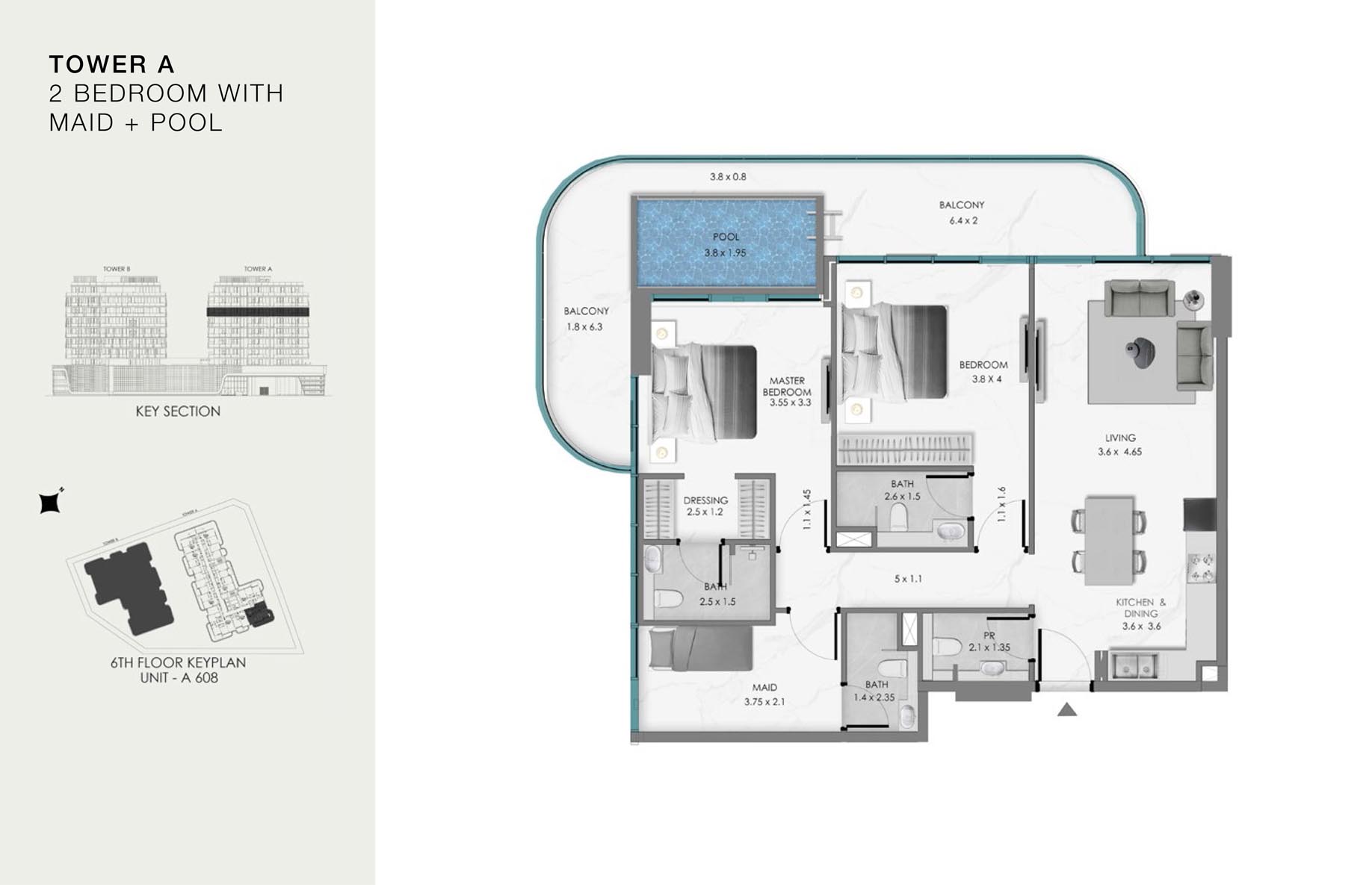 Unit-A 608 (6th Floor)