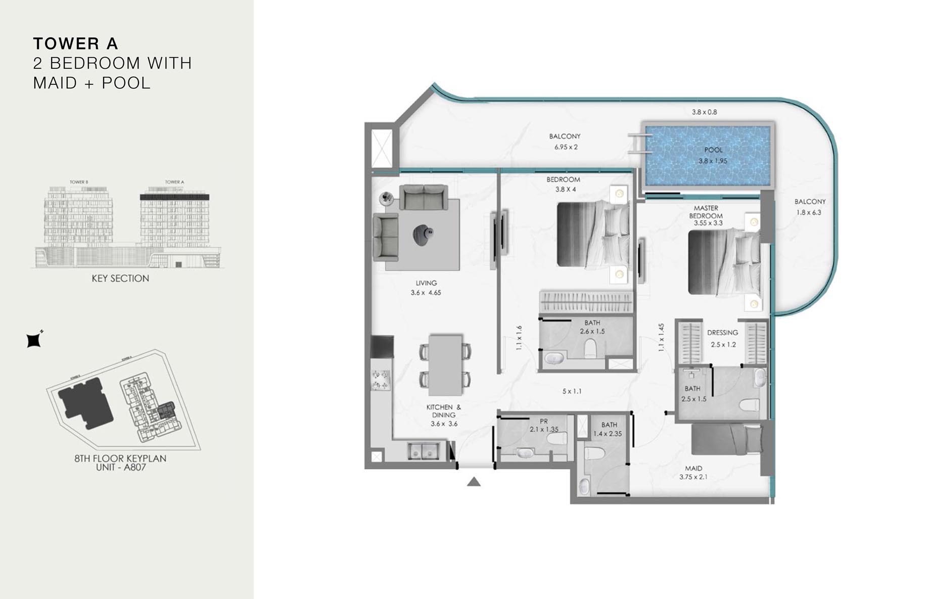 Unit-A 807 (8th Floor)