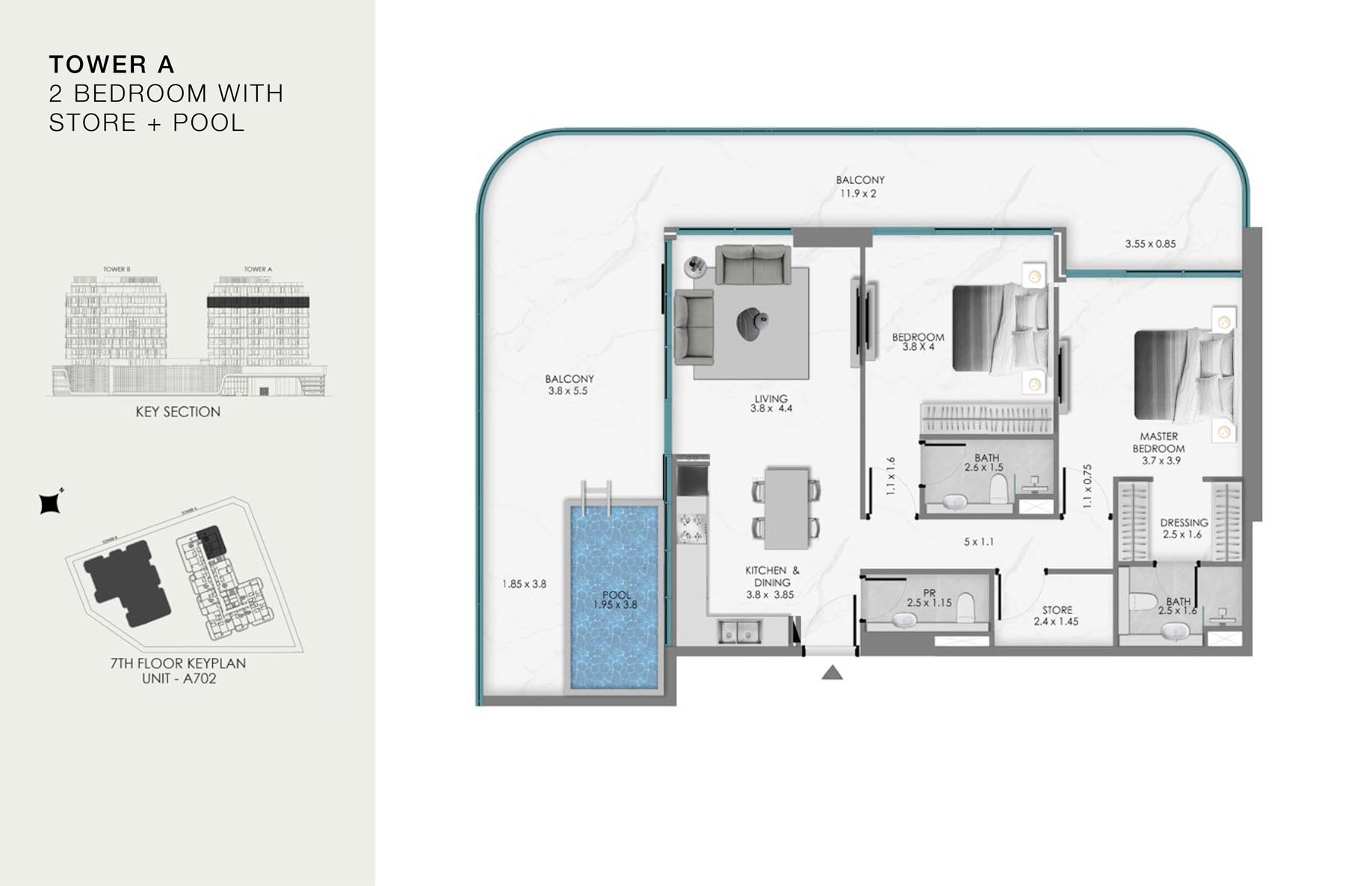 Unit-A 702 (7th Floor)