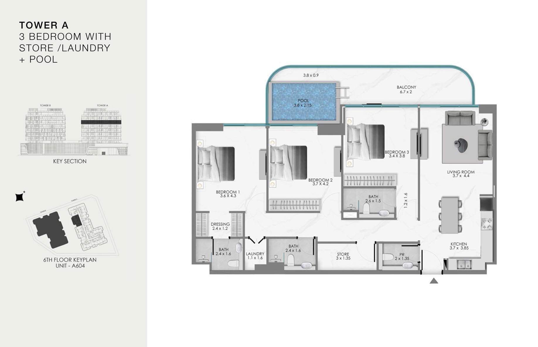 Unit-A 604 (6th Floor)