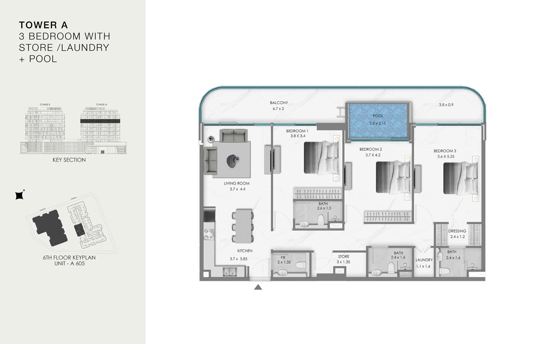 Unit-A 605 (6th Floor)