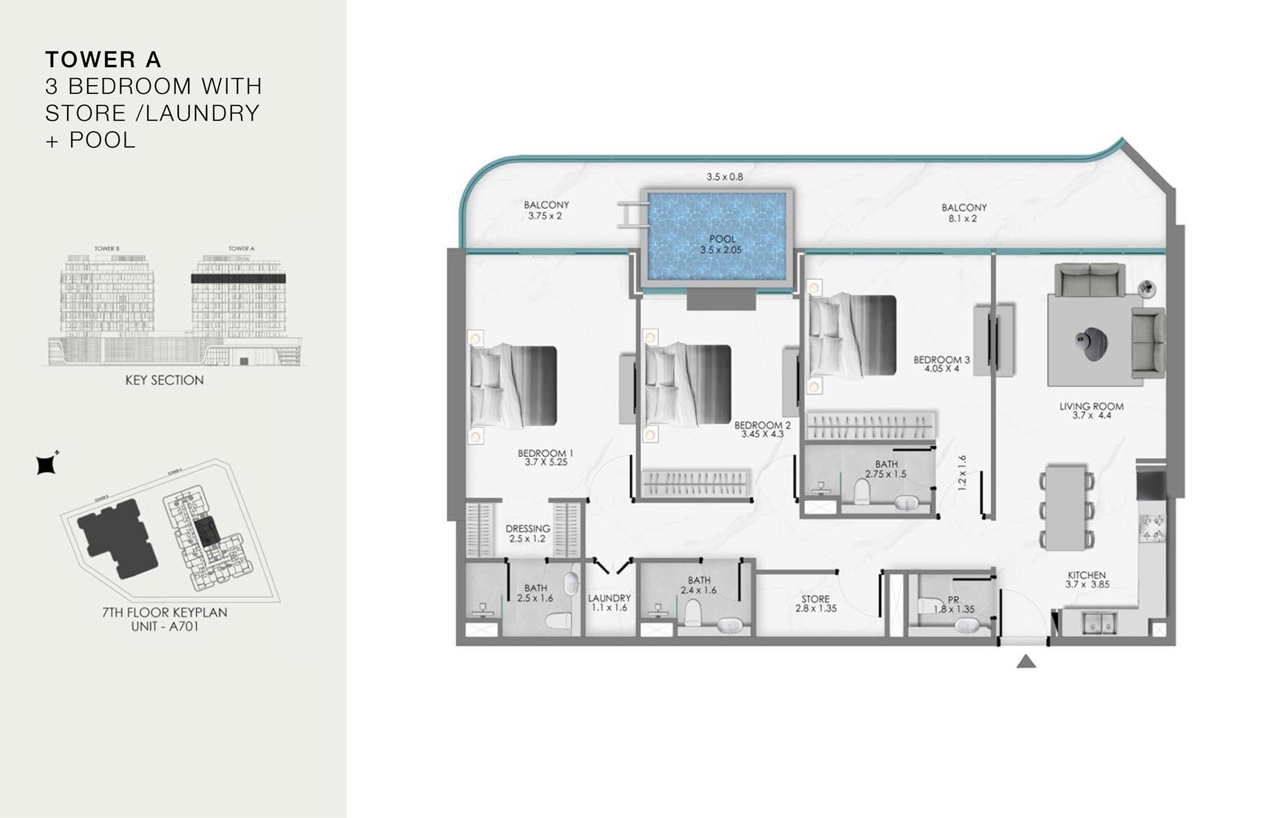 Unit-A 701 (7th Floor)