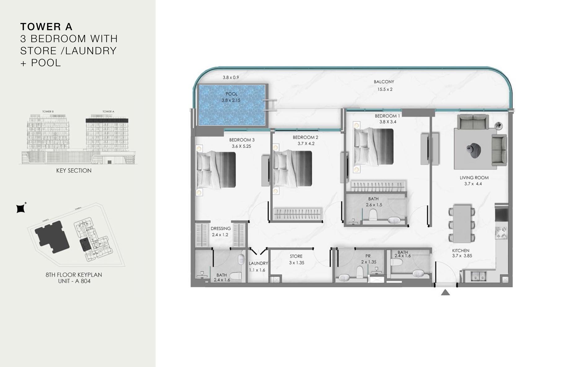 Unit-A 804 (8th Floor)