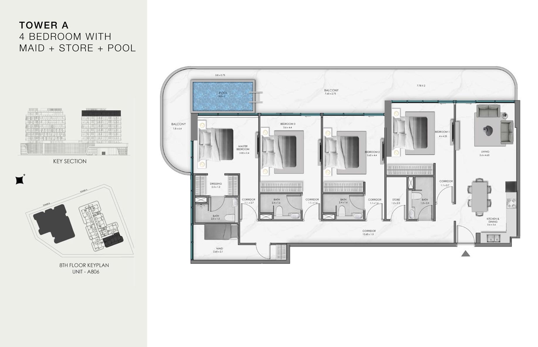 Unit-A 806 (8th Floor)
