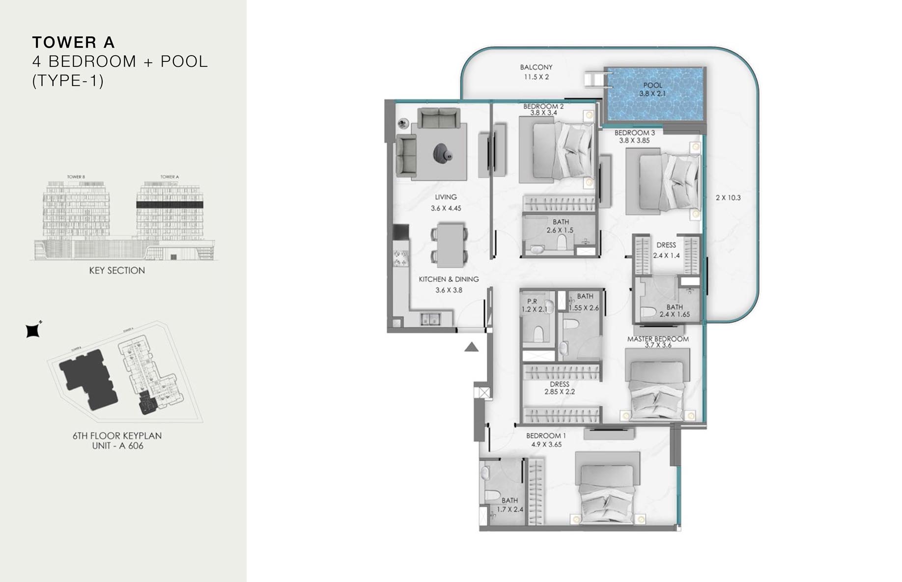 Unit-A 606 (6th Floor)