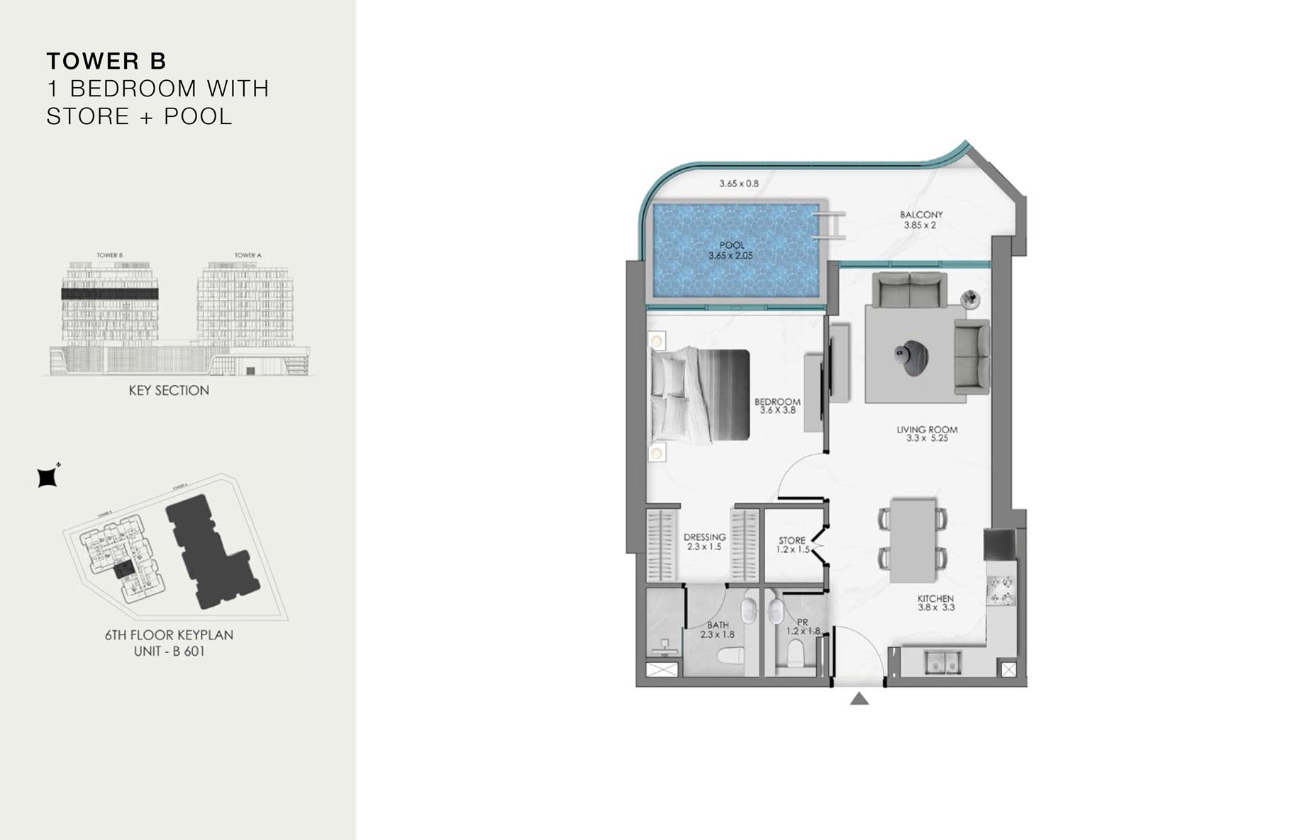 Unit-B 601 (6th Floor)