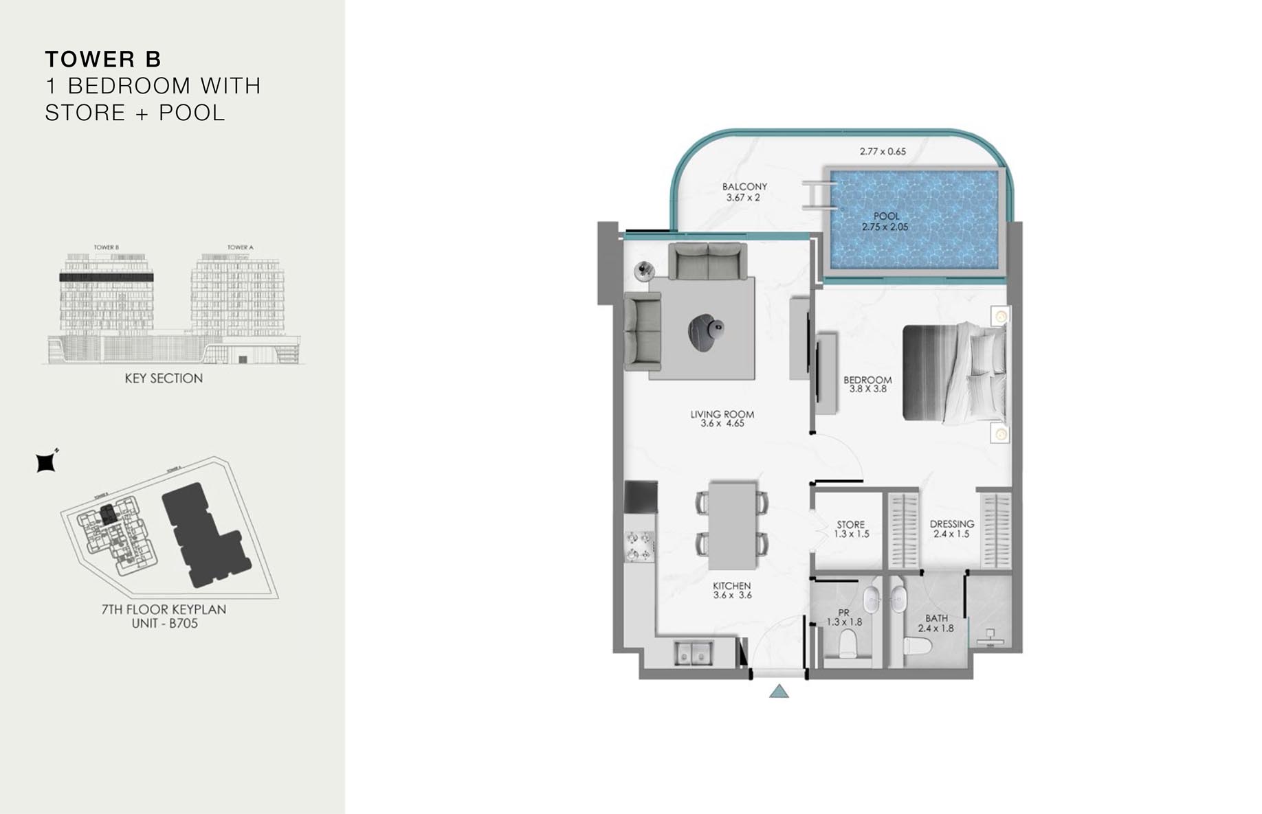 Unit-B 705 (7th Floor)