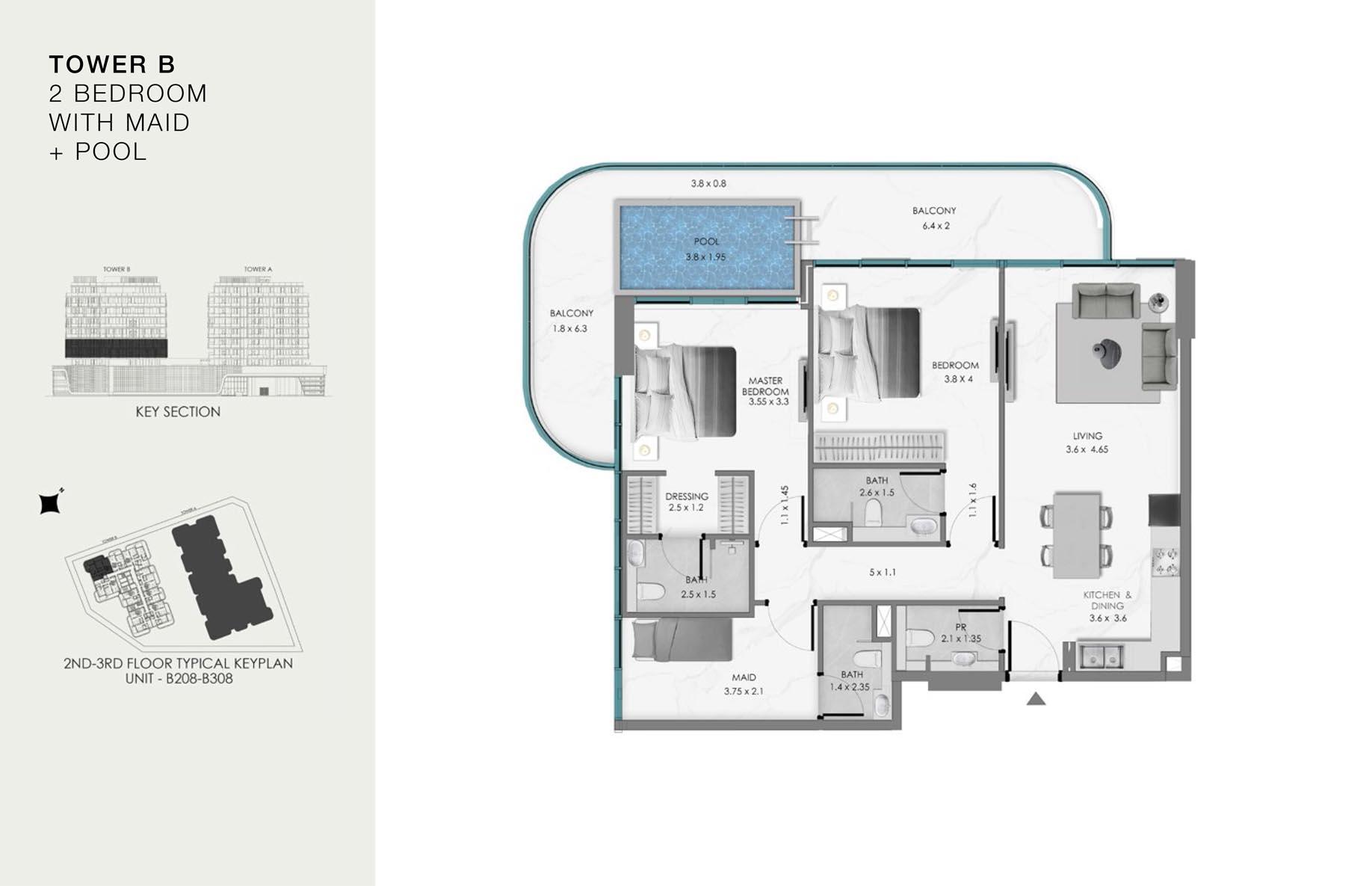 Unit-B 208-B 308 (2nd-3rd Floor)