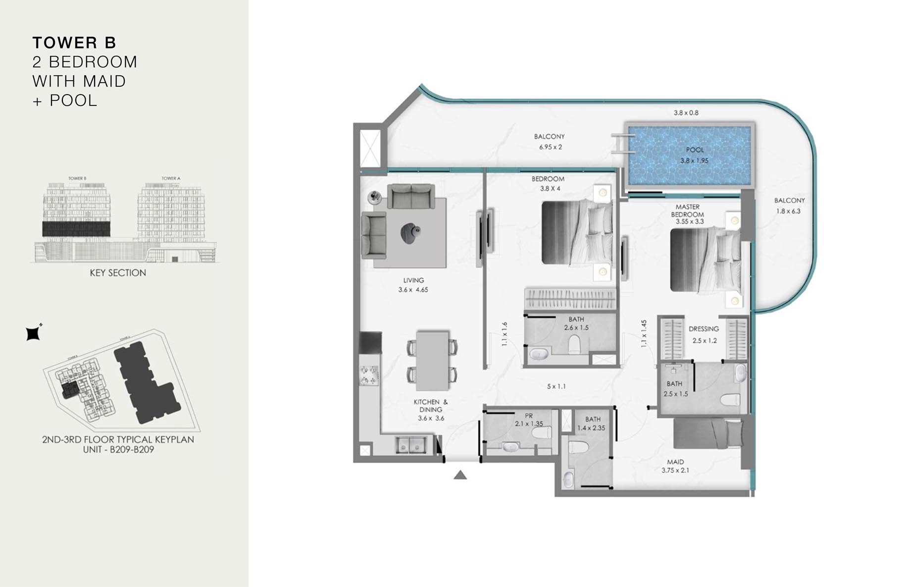 Unit-B 209-B 309 (2nd-3rd Floor)