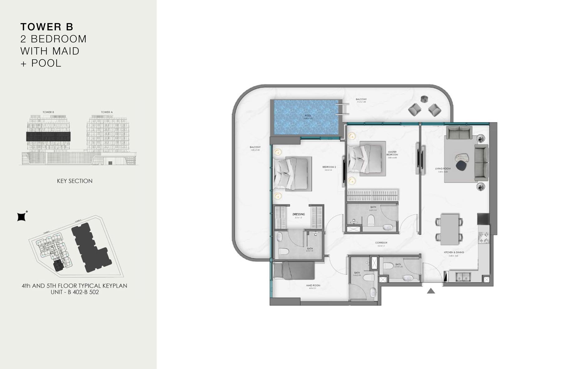 Unit-B 402-B 502 (4th-5th Floor)