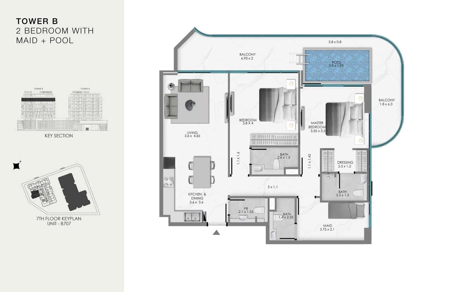 Unit-B 707 (7th Floor)