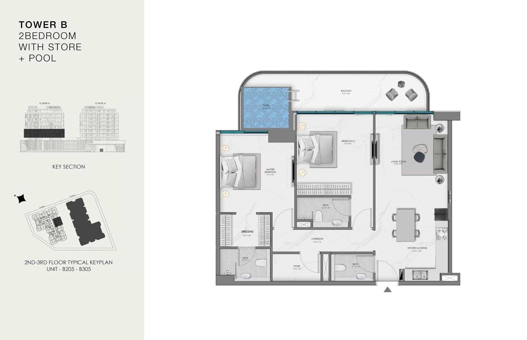 Unit-B 205-B 305 (2nd-3rd Floor)
