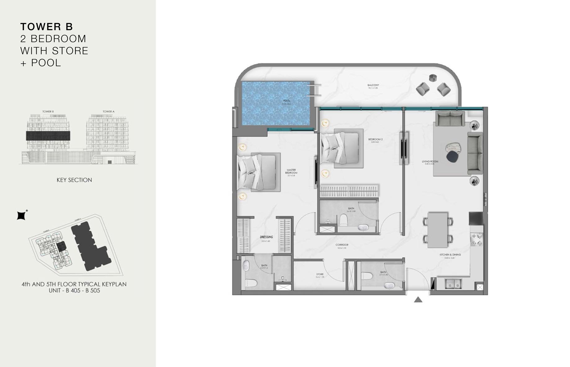 Unit-B 405-B 505 (4th-5th Floor)