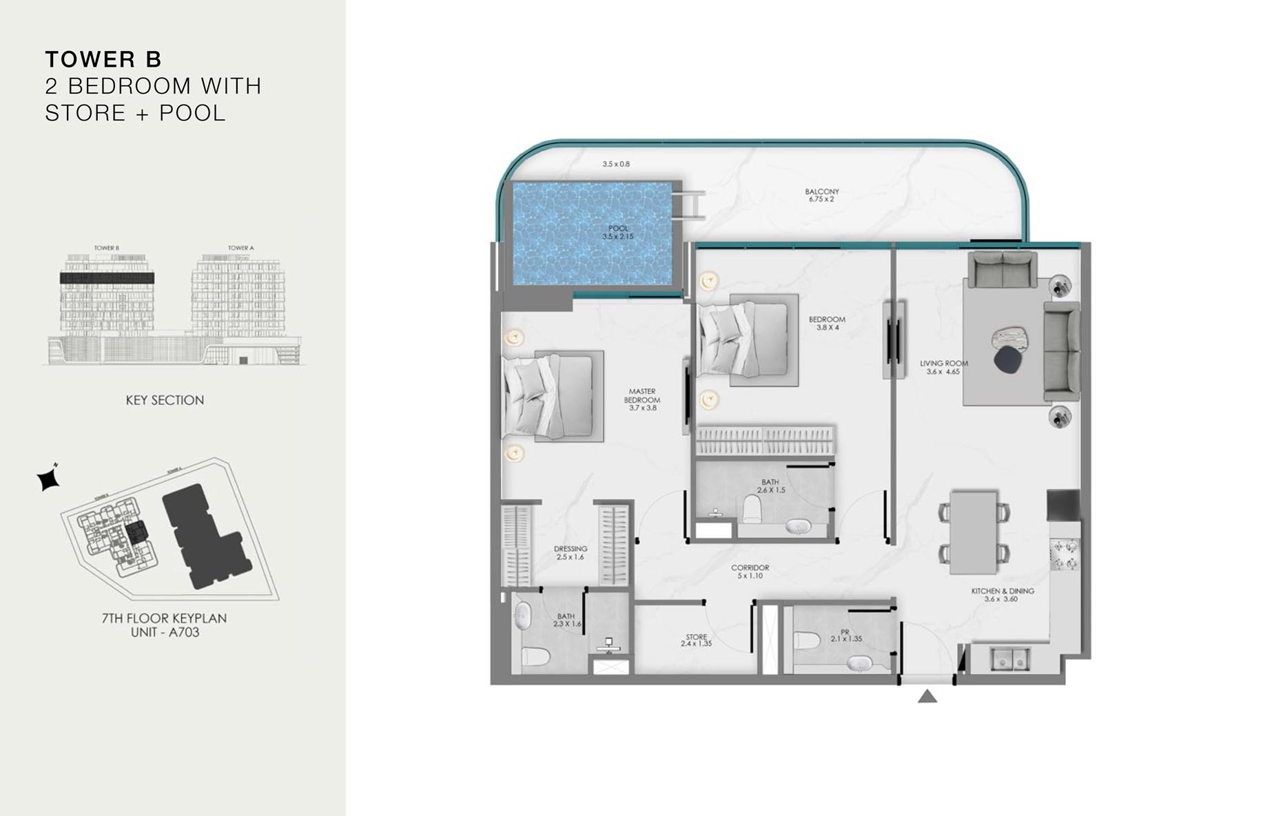 Unit-B 703 (7th Floor)