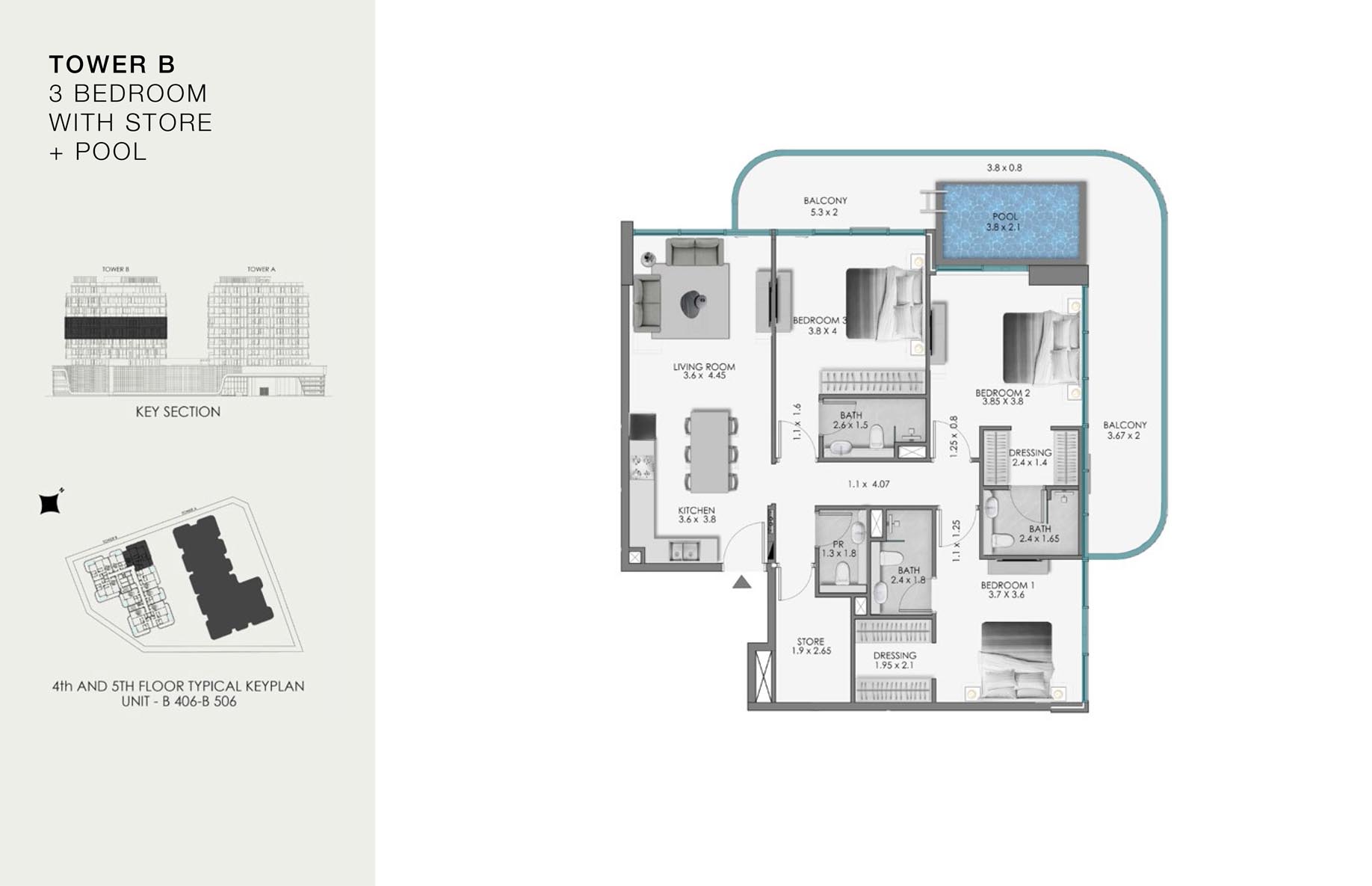 Unit-B 406-B 506 (4th-5th Floor)