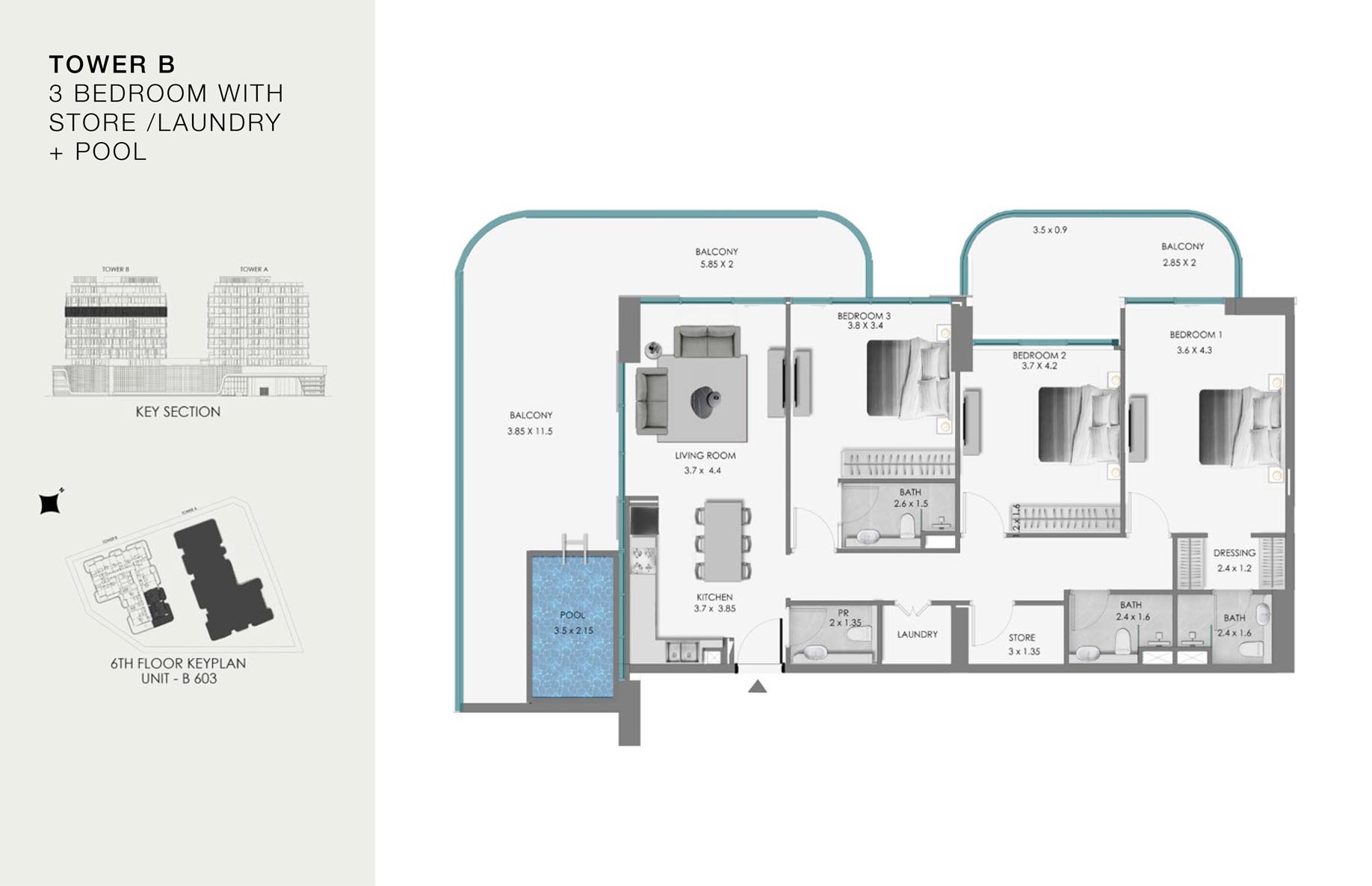 Unit-B 603 (6th Floor)