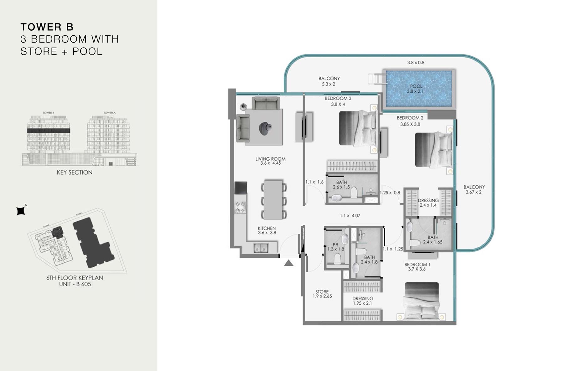 Unit-B 605 (6th Floor)
