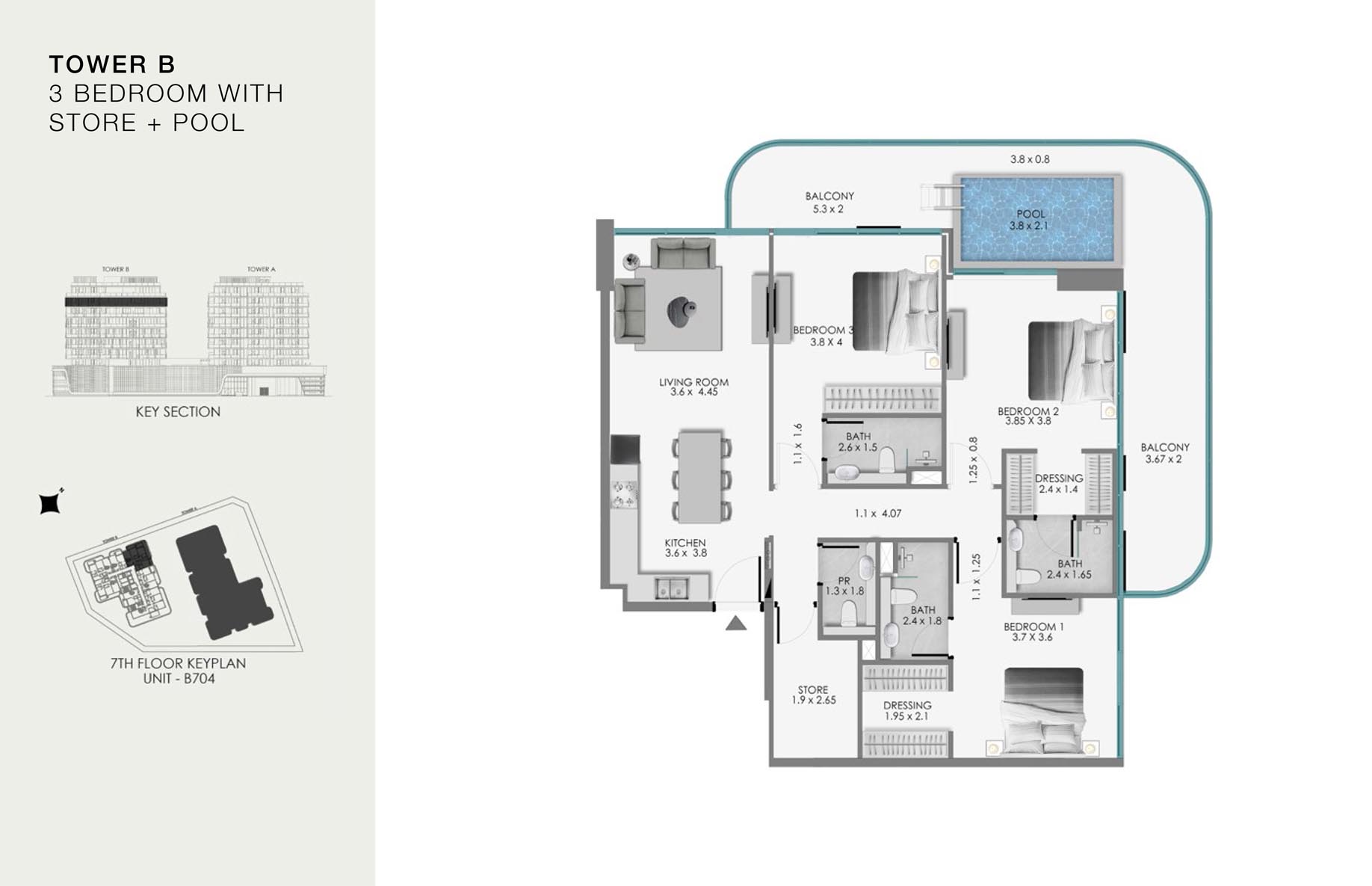 Unit-B 704 (7th Floor)