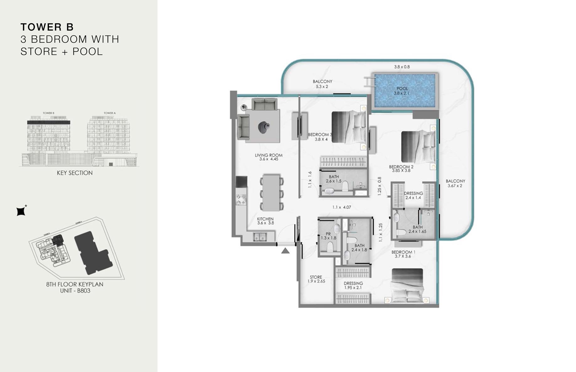 Unit-B 803 (8th Floor)
