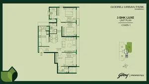 3 BHK Luxe, Unit 02