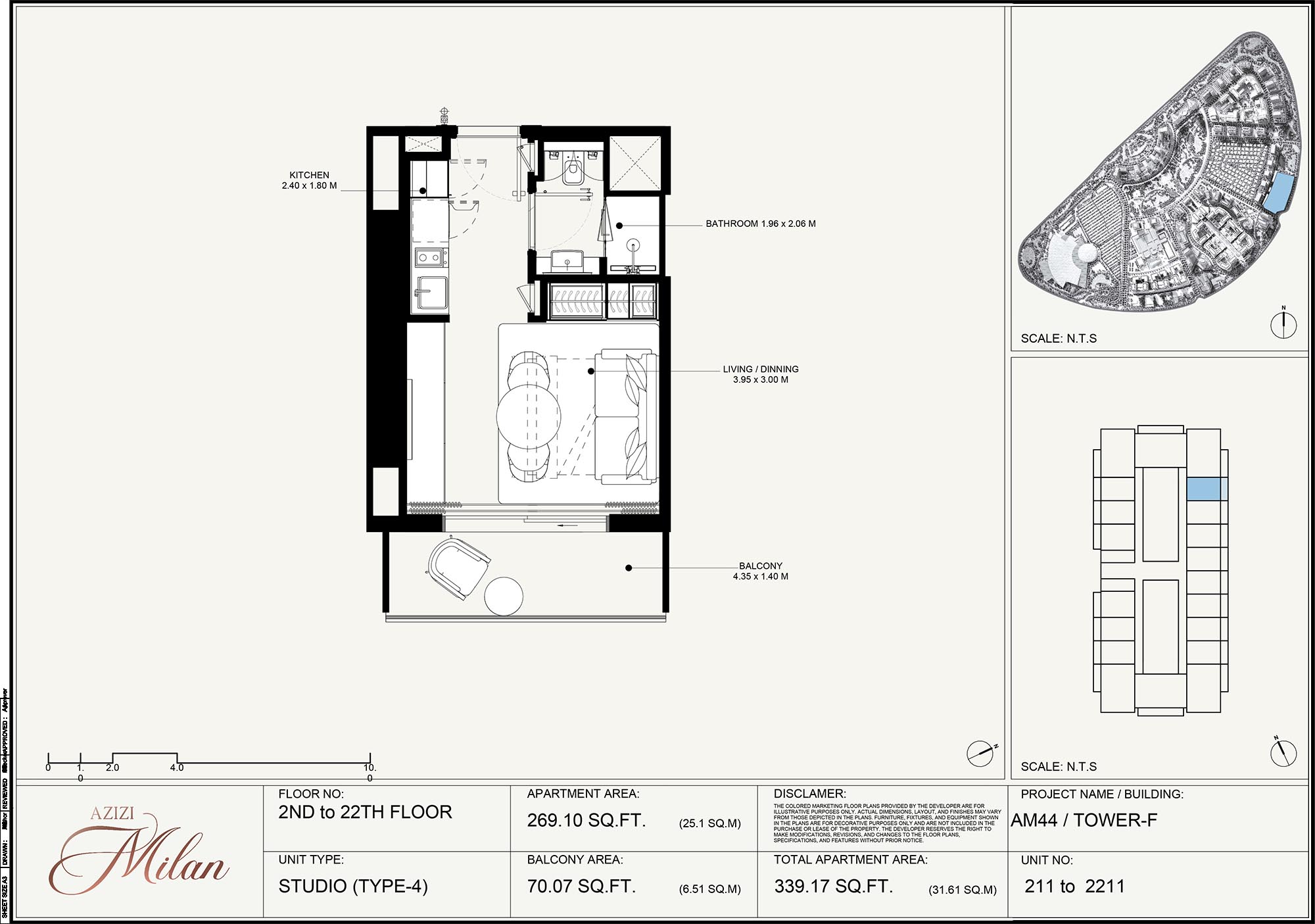 2nd To 22nd Floor Unit 211 To 2211 (Type-4)