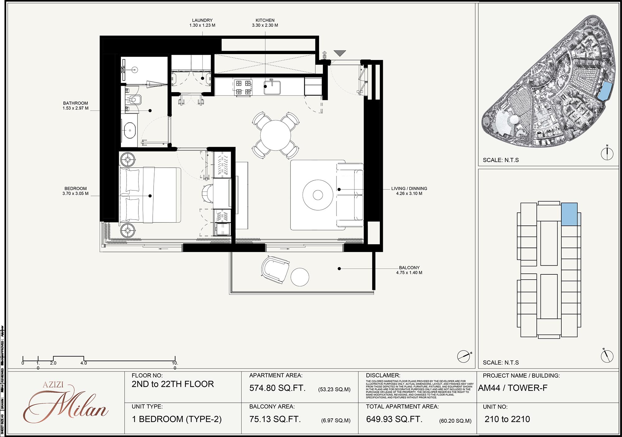 2nd To 22nd Floor Unit 210 To 2210 (Type-2)