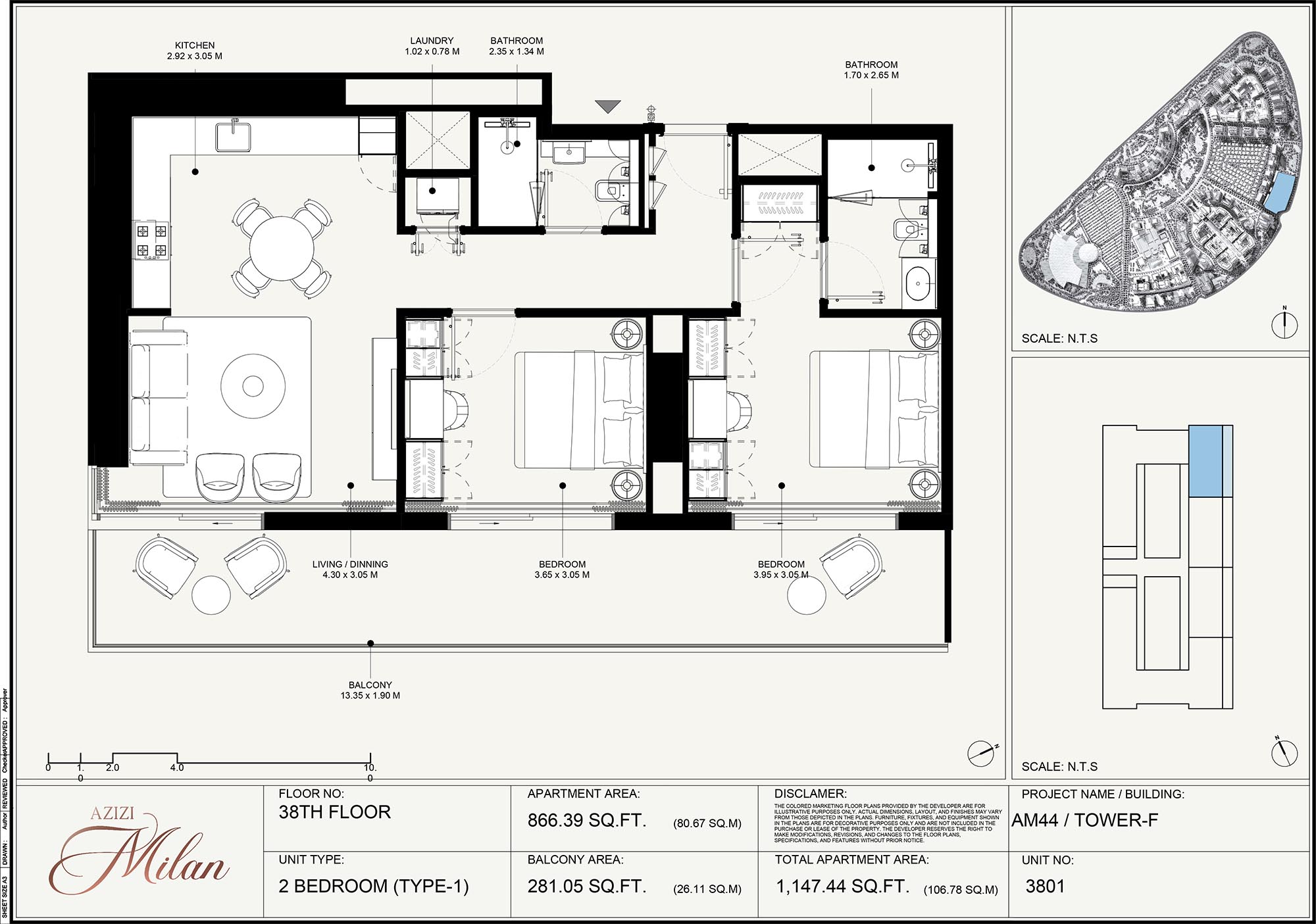 38th Floor Unit 3801 (Type-1)
