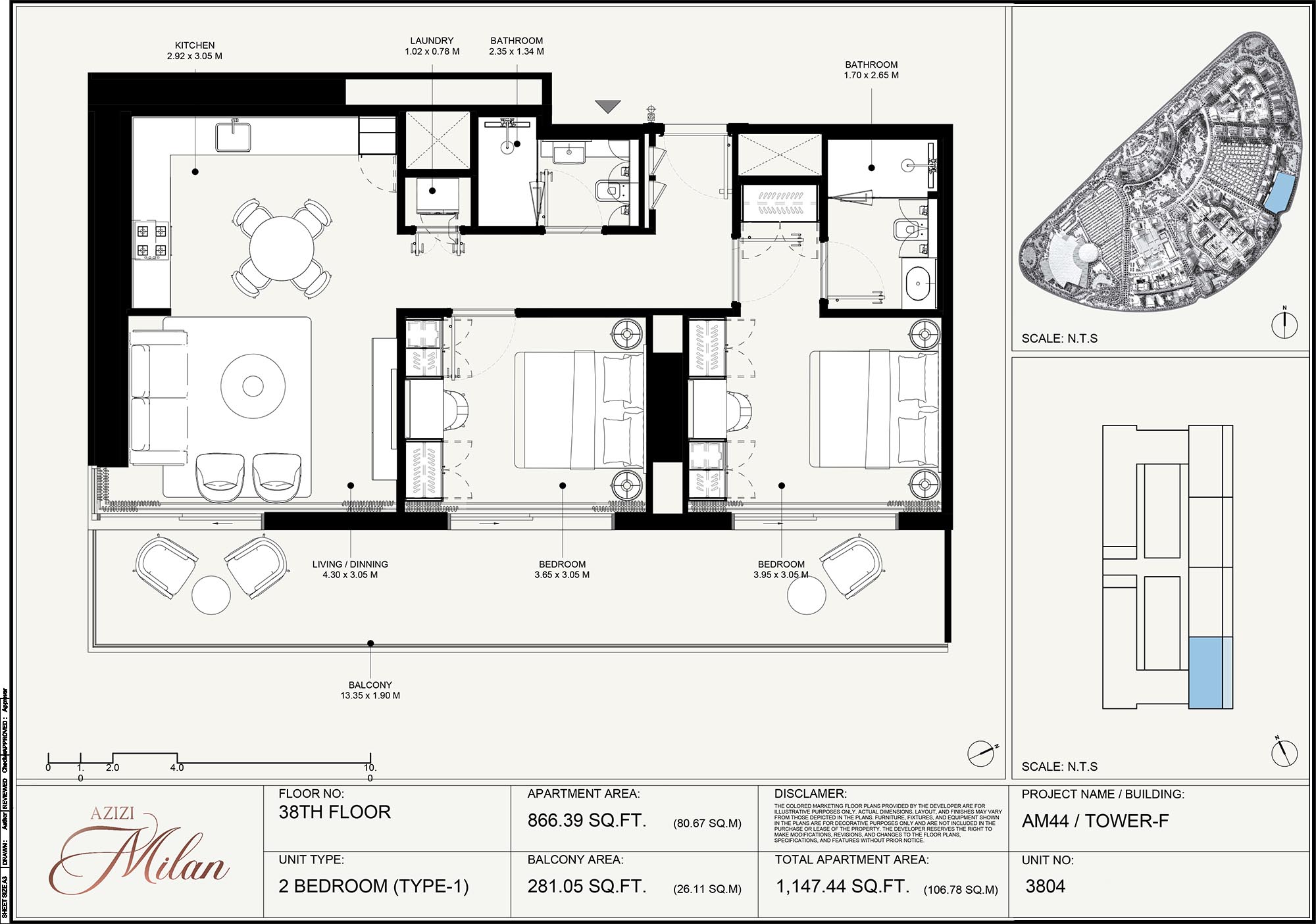 38th Floor Unit 3804 (Type-1)