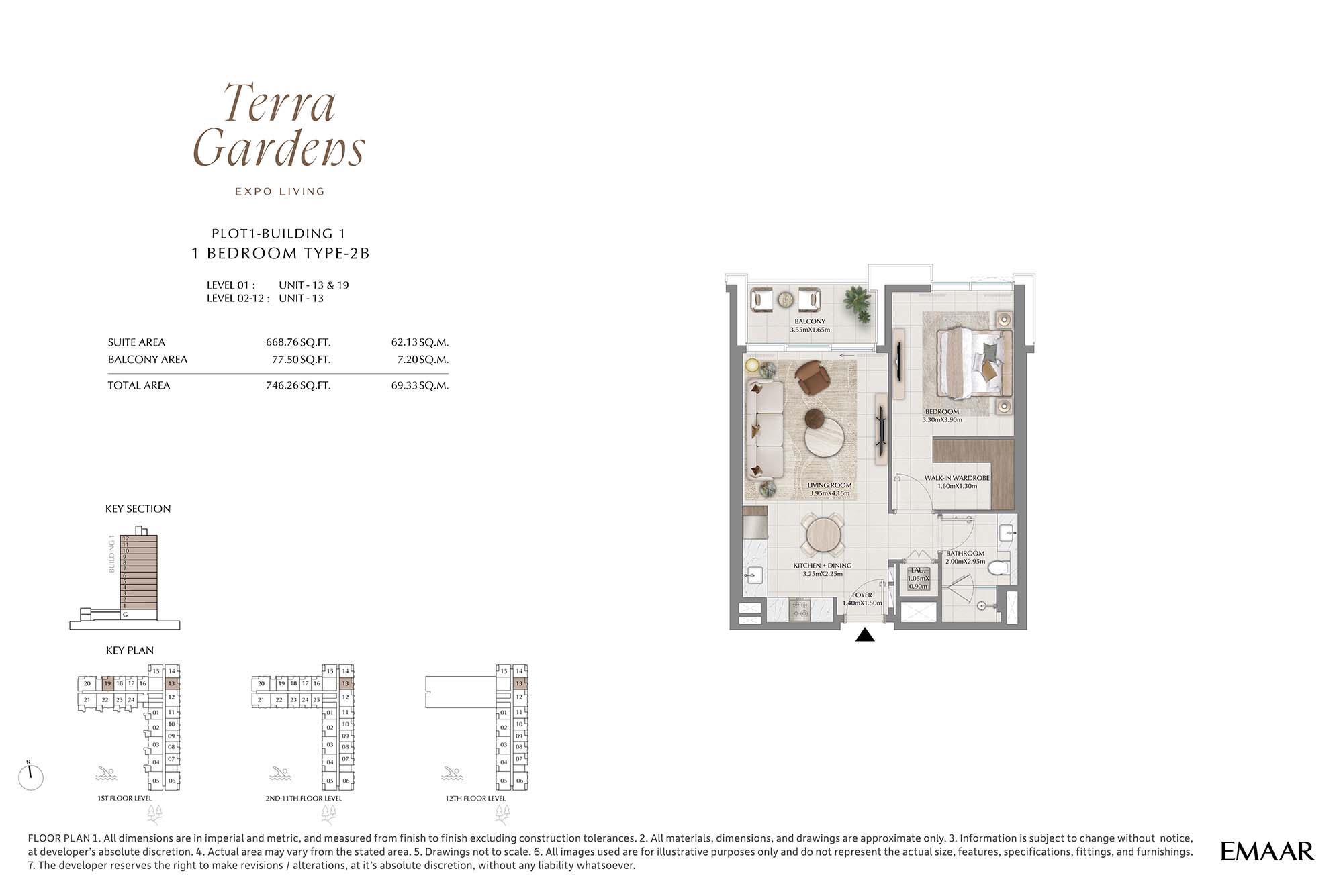 1st-12th Level Unit-13-19 (Type-2B)